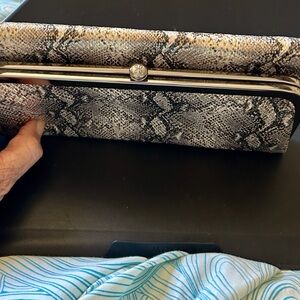 HOBO The Original Leather Snakeskin Embossed Rachel Tri-fold Wallet. NWOT!